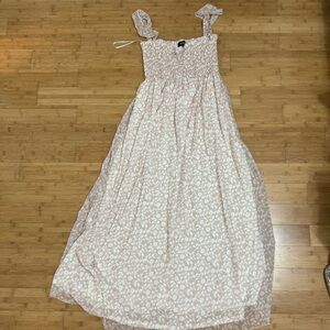 Floral Pink Maxi Dress